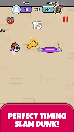 Gameplay screenshot 2 from Flappy Dunk - Arcade game